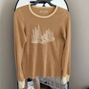 American Eagle Tan Long Sleeve Shirt